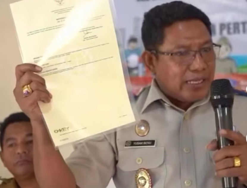 Kepala Kantor BPN Kota Depok, Budi Jaya sedang menjelaskan pelayanan Peralihan Hak Atas Tanah Elektronik. (Foto: Dok RUZKA INDONESIA)