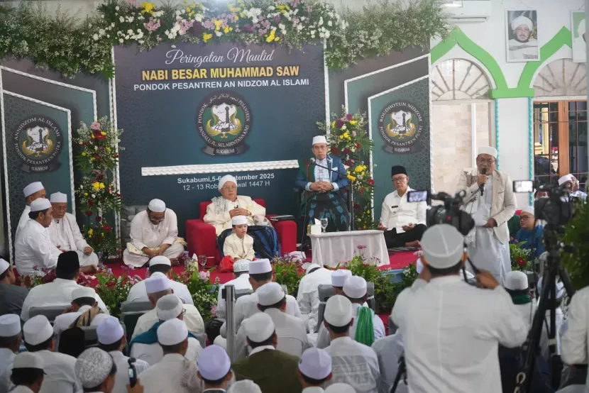 Maulid Nabi Muhammad SAW digelar di Pesantren An-Nidzom pada Sabtu, 6 September 2025.