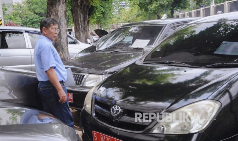 Ilustrasi mobil sitaan KPK. (Foto: Dok. REPUBLIKA