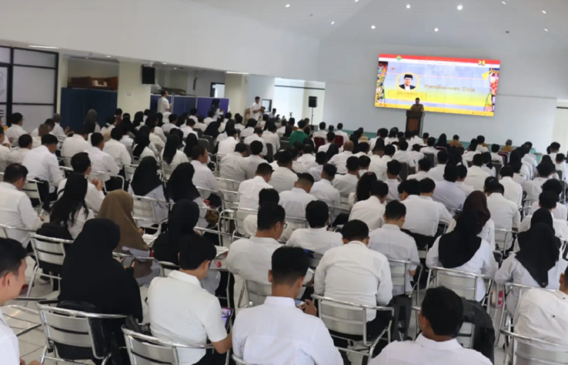 Ratusan peserta mengikuti pelatihan kerja konstruksi. (Adpimprov)