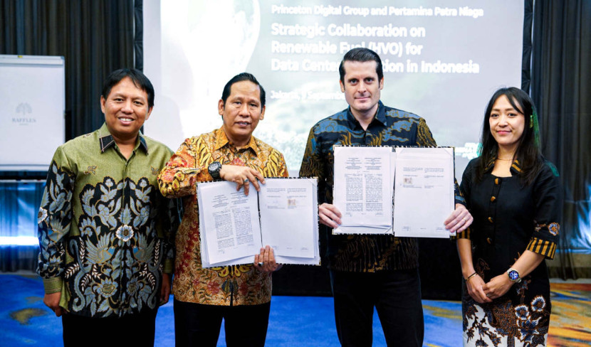Penandatanganan Memorandum of Understanding (MOU) antara PT Pertamina Patra Niaga dan PT Princeton Digital Group Data Centres berlangsung di Jakarta, Selasa (09/09/2025). (Foto: Dok RUZKA INDONESIA)
