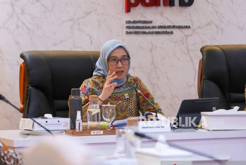 Menteri Pendayagunaan Aparatur Negara dan Reformasi Birokrasi, Rini Widyantini.
