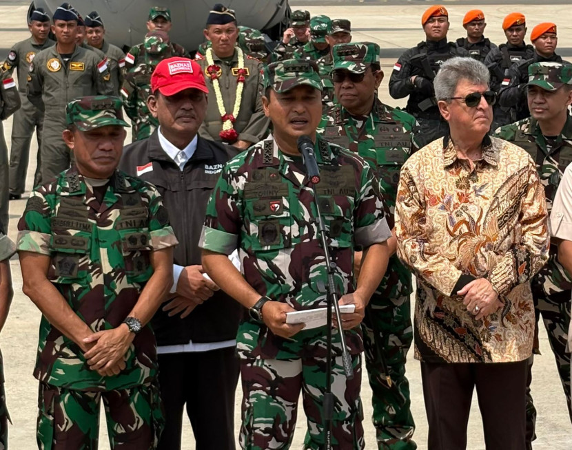 KSAU Marsekal Mohamad Tonny Harjono di Base Ops Lanud Halim Perdanakusuma, Jakarta Timur, Sabtu (13/9/2025). Sumber:Erik Purnama Putra