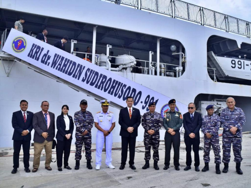 Satgas Port Visit TNI AL Mampir ke Port Moresby, PNG