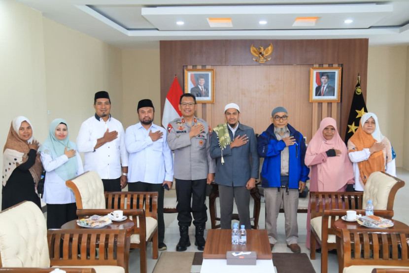 Silaturahmi Bareng Kapolda Maluku Utara, Ini Harapan Imam Masjid Raya, MUI Hingga Majelis Taklim