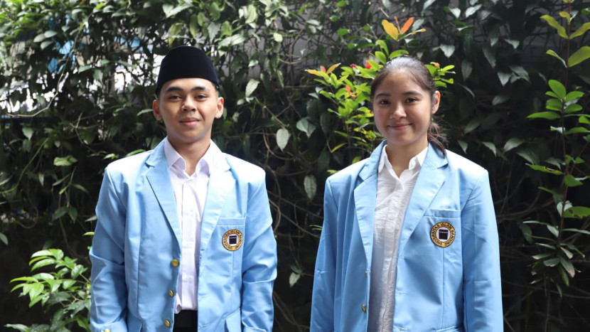 Dua mahasiswa baru Unisba yang juga atlet berprestasi, Sultan Robbi Muttaqin (kiri) dan Vania Sherryl Liem (Kanan). Foto: Istimewa