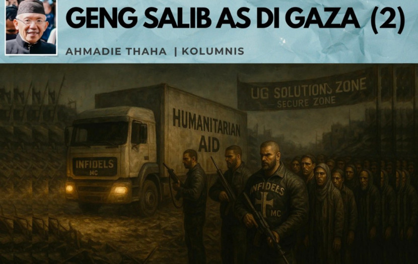 Foto ilistrasi Catatan Cak AT: Geng Salib AS di Gaza. (Foto: Dok RUZKA INDONESIA) 