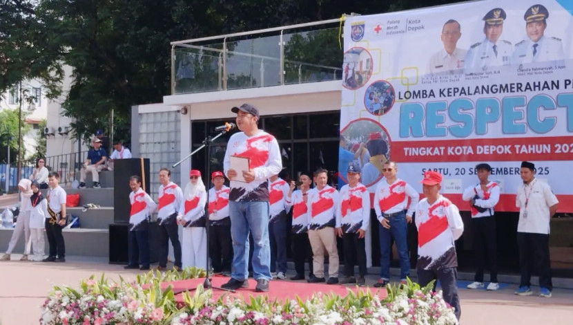 Wakil Wali Kota Depok, Chandra Rahmansyah, membuka Lomba Kepalangmerahan Palang Merah Remaja (PMR) di Depok Open Space (DOS), Sabtu (20/09/2025). Foto: Diskominfo