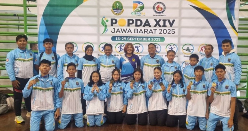 Tim Forki Kota Depok di ajang POPDA XIV Jabar. (Foto: Dok Forki Kota Depok)