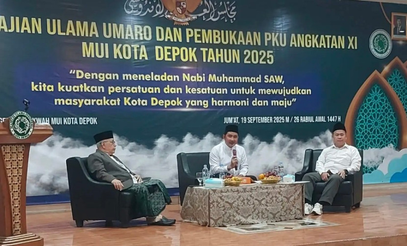 Pengajian Ulama Umaro sekaligus Pembukaan Pendidikan Kader Ulama (PKU) Angkatan XI MUI Kota Depok Tahun 2025. (Foto: Dok RUZKA INDONESIA)