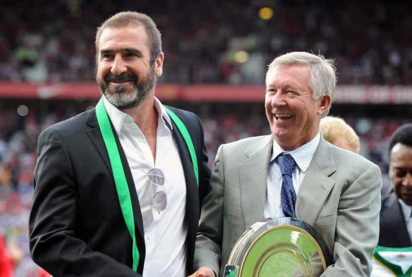 Eric Cantono bersama Sir Alex Ferguson. (FOTO: IG @ericcantona)