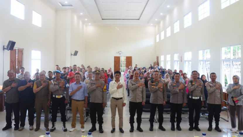 Kapolres Garut Ajak Pelajar Jaga Kondusifitas Lingkungan Pendidikan. (Foto Dok Ridwan)