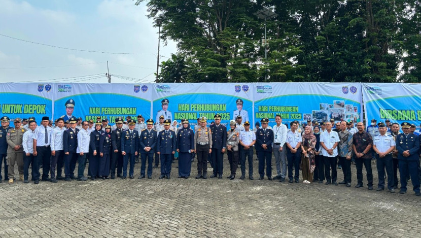 Peringatan Hari Perhubungan Nasional (Harhubnas) 2025 di Kantor Dishub Kota Depok, Kecamatan Cilodong, Kota Depok, Selasa (23/09/2025). (Foto: Dok RUZKA INDONESIA) 