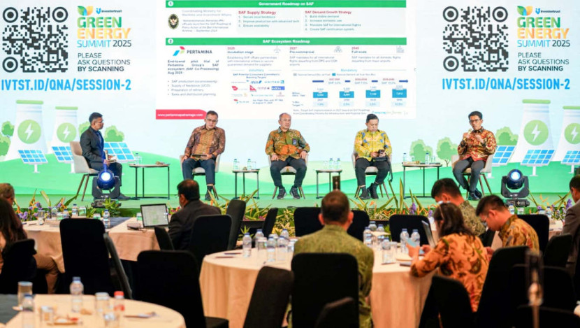Direktur Perencanaan & Pengembangan Bisnis Pertamina Patra Niaga, Harsono Budi Santoso, tampil dalam gelaran Green Energy Summit 2025 pada Selasa (23/09/2025) kemarin. (Foto: Dok RUZKA INDONESIA)