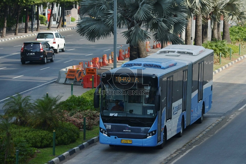 Bus Transjakarta. (Dok Republika)