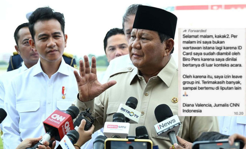 Presiden Republik Indonesia Prabowo Subianto memberikan penjelasan kepada wartawan setibanya di Bandara Halim Perdana Kusuma Jakarta. (Foto: Kris/Biro Pers Sekretariat Presiden, Kolase: Dok RUZKA INDONESIA)