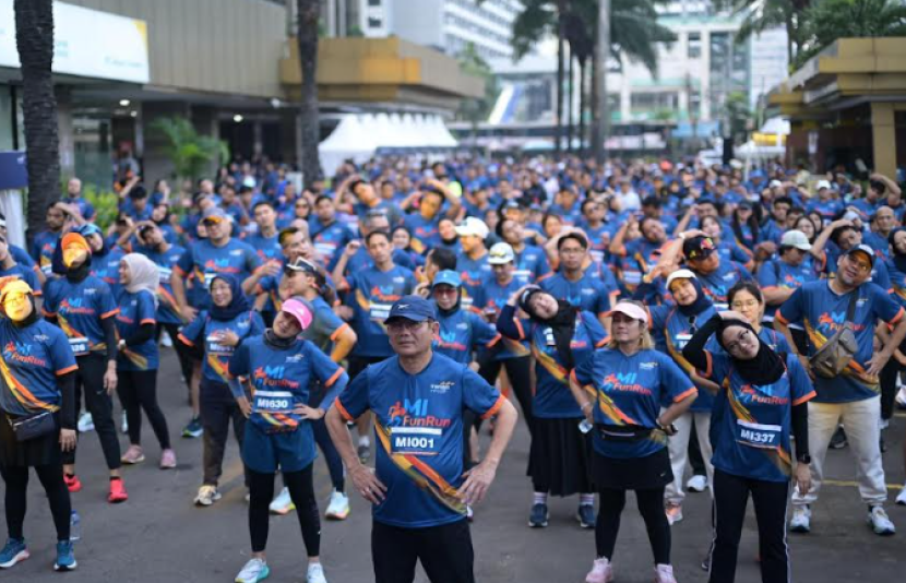 MI-FunRun diharapkan dapat menjadi inspirasi bagi peserta yang hadir dalam mengambil keputusan untuk memulai hidup sehat.            dok Mandiri Inhealth