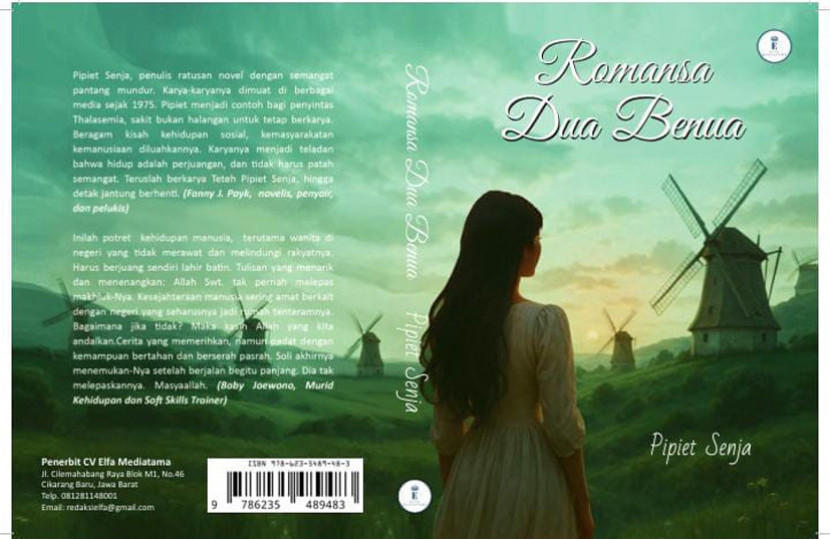 Sampul buku novel Romansa Dua Benua karya Pipiet Senja.  (FOTO: pipietsenja.com) 