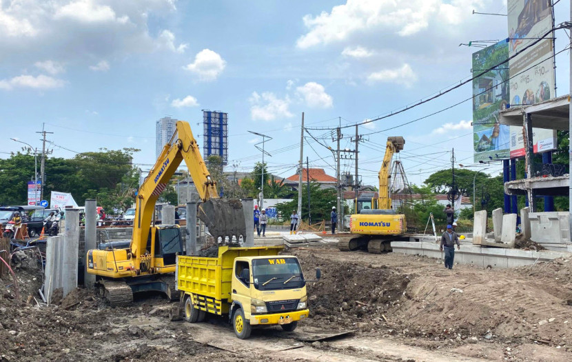 Pembangunan infrastruktur di Kota Surabaya (ilustrasi). 