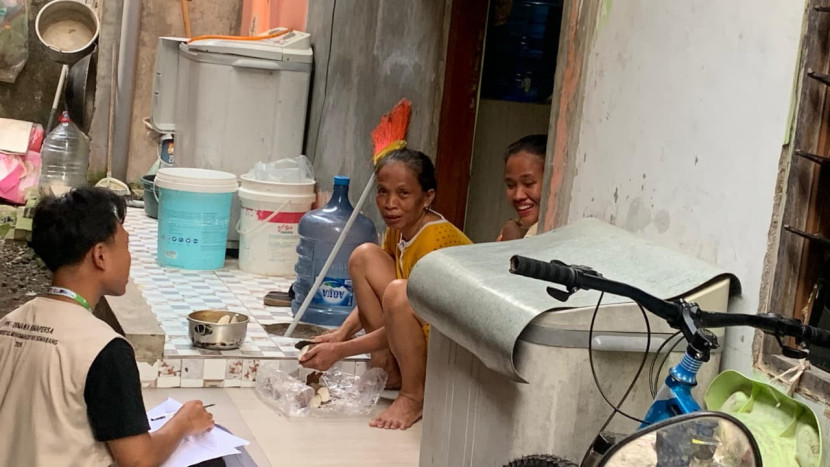 Dokumentasi kegiatan pengukuran PHBS