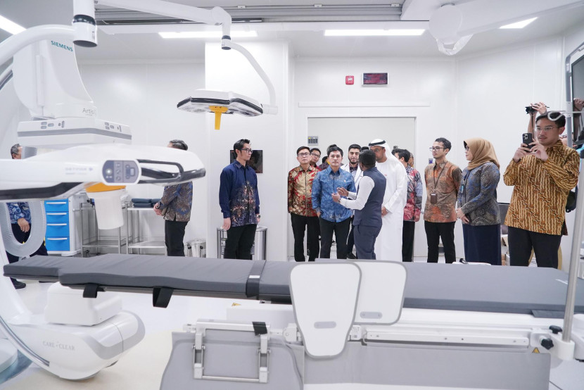 Ruangan CT Scan, X-ray Rumah Sakit Kardiologi Emirat–Indonesia (RS KEI) di Solo Techno Park, Kota Surakarta, Jawa Tengah.