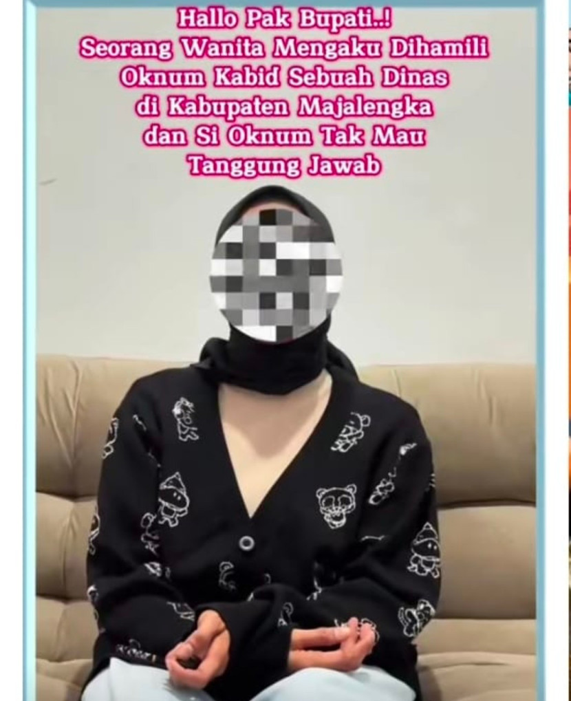 Curhatan seorang wanita yang mengaku dihamili seorang pejabat Pemkab Majalengka. (Foto: MajalengkaNews) 