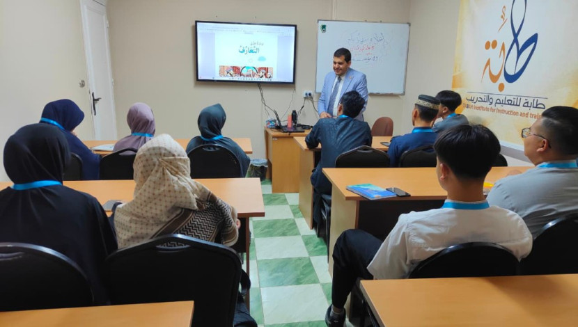 Suasana salah satu kegiatan Dauroh Bahasa Arab yang dilaksankan di Mesir. (Foto Dok Taupiq)
