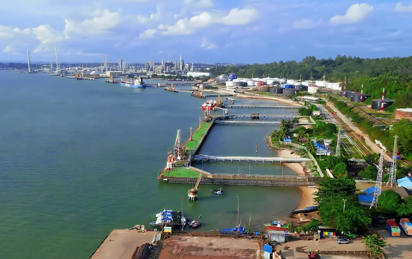Kilang Pertamina Balikpapan, via drone. (SekitarKaltim.ID)