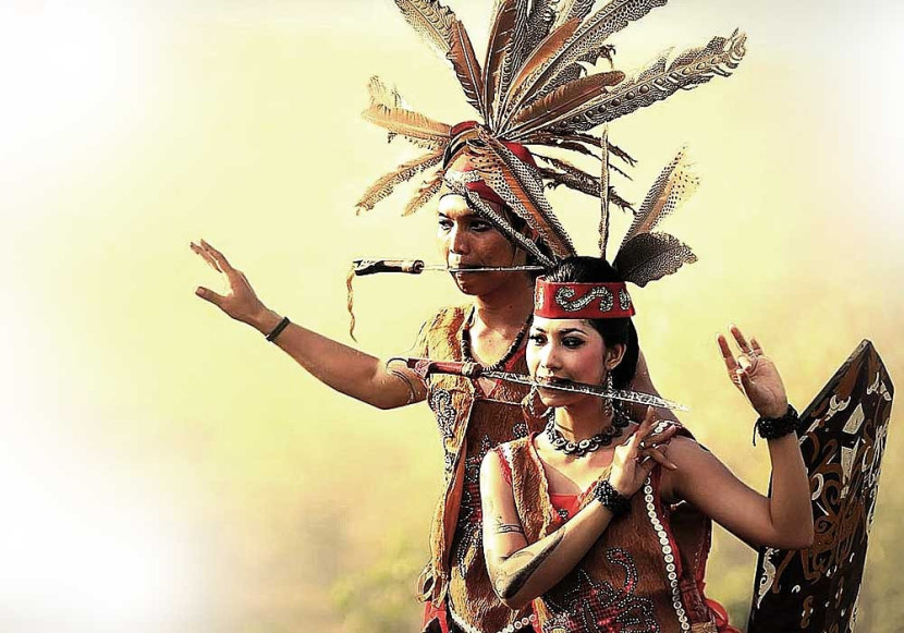 Mandau, senjata khas suku Dayak. (Pariwisataindonesia.id)