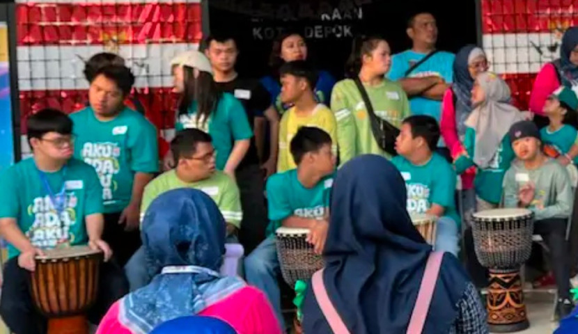 Anak istimewa yang tergabung dalam RCP Kota Depok mengikuti Peringatan Hari Cerebral Palsy Sedunia dan Hari Kepedulian Down Syndrome. (Foto: Dok Diskominfo Kota Depok) 