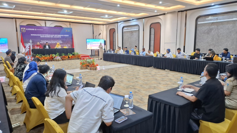 Sosialisasi Keterbukaan Informasi Publik di The Tavia Heritage Hotel, Jakarta Pusat, Senin (06/10/2025).