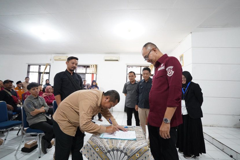 Bimbingan Teknis dan Sosialisasi Program P2RW Tingkat Kecamatan Lembursitu, Kota Sukabumi, Selasa (7/10/2025). 