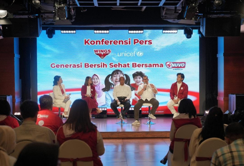 Peluncuran Wings for UNICEF Bersama Nuvo Family menyambut Hari Cuci Tangan Pakai Sabun Sedunia di Jakarta, Rabu (8/10/2025). (Foto: Ruzka Indonesia/ybp)