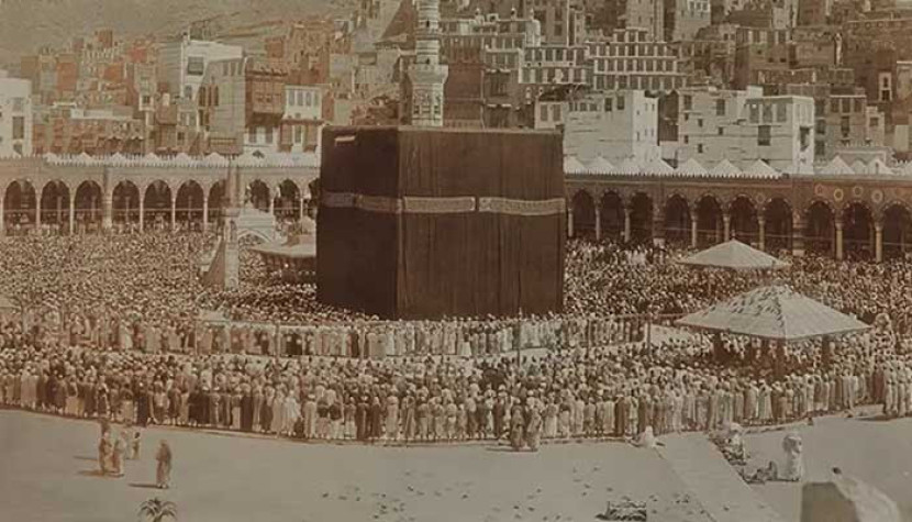 Ilustrasi, Ka'bah dahulu kala. (The Guardian)