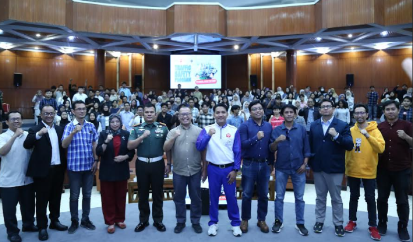 Peserta traffic safety program di Universitas Brawijaya Malang. dok TAM