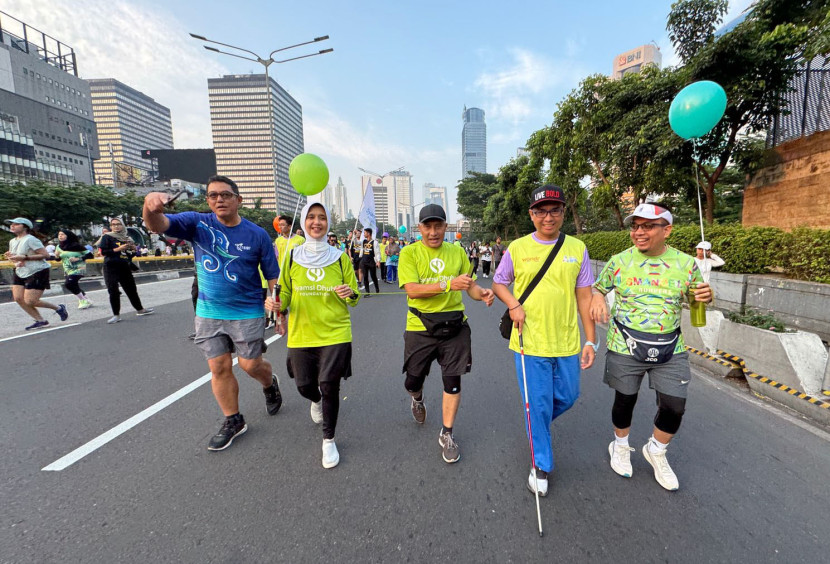 Fun Walk & Run Bersama Sahabat Difabel, di CFD Jakarta. Foto: SDF