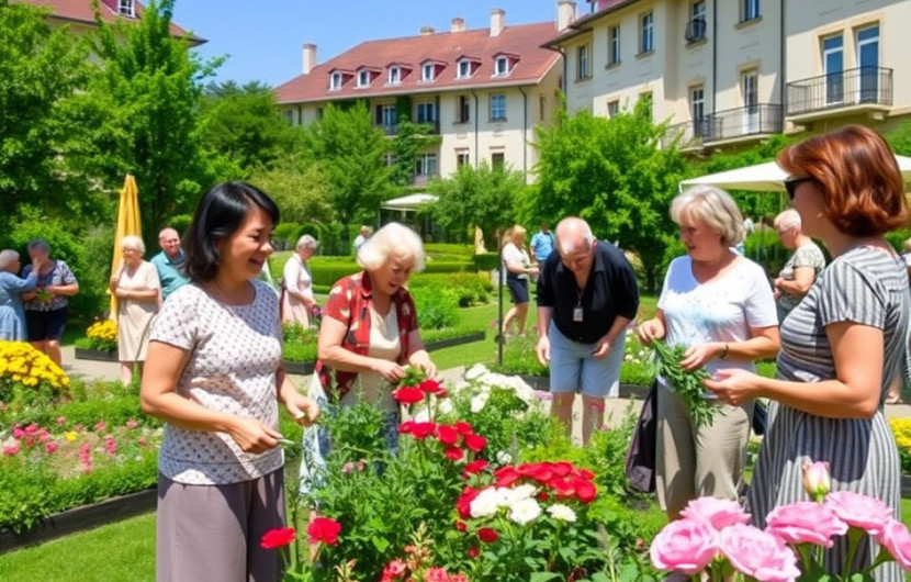 Ilustrasi retirement community (FOTO: Aplikasi Imitasi)