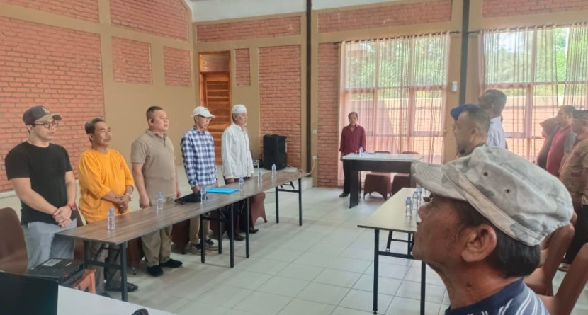 Pemilihan Pengurus P4KP berlangsung di Gedung Serba Guna Villa Andhita. (Foto Dok Ridwan)