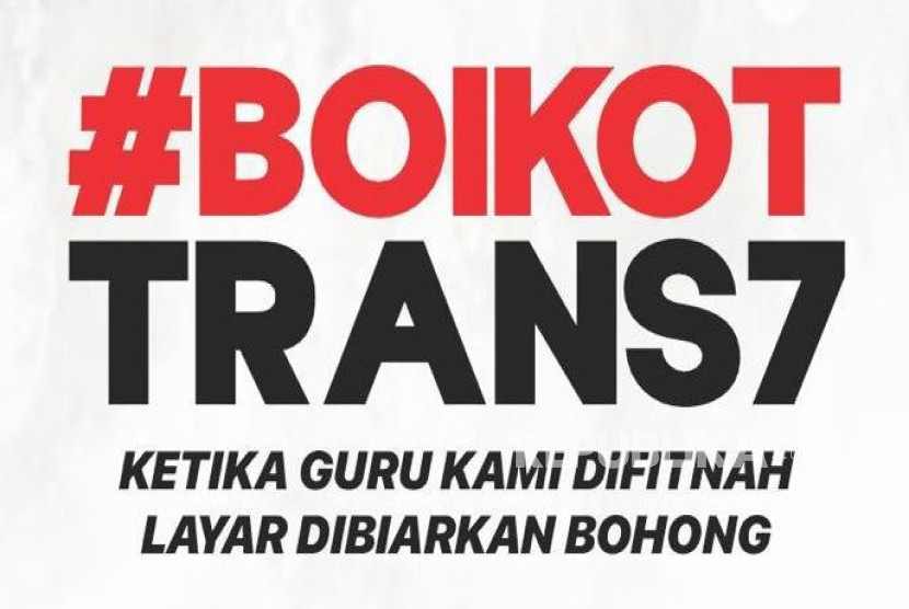 Seruan boikot Tran7 menggema usai melecehkan Yai dan pesantren.