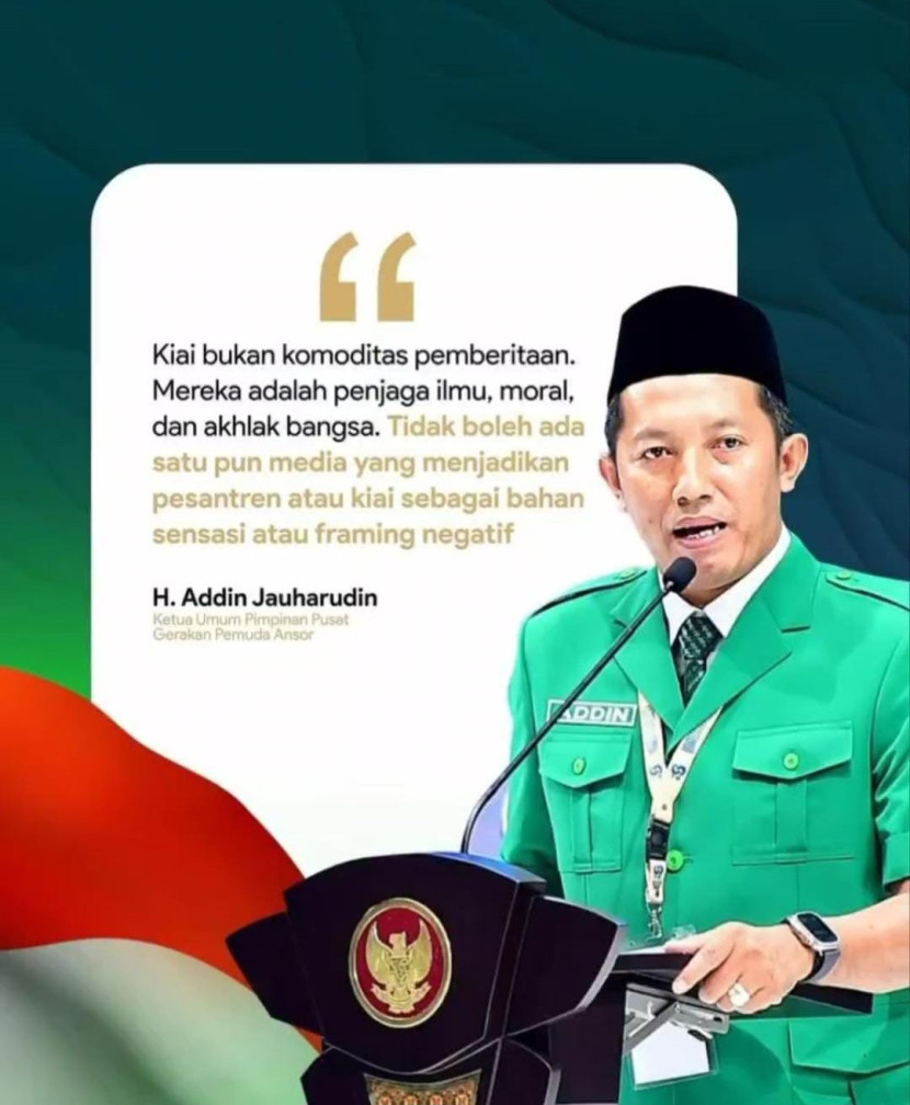 Admin Jauharuddin, Ketua Umum Pimpinan Pusat (PP) Gerakan Pemuda (GP) Ansor.