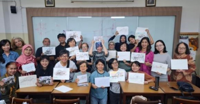 Komunitas SanUr Painters Peringati International Day of the Intangible Cultural Heritage dengan Pameran Lukisan