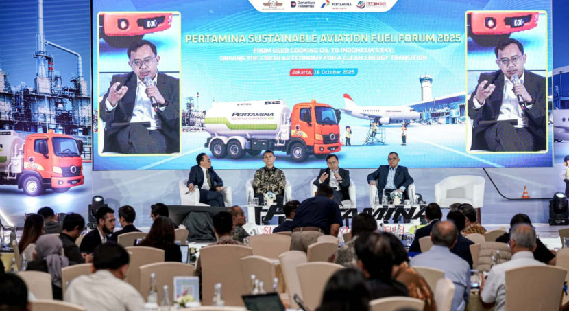 Pertamina SAF Forum 2025 memjadi momentum penting untuk menyatukan langkah seluruh pihak dalam membangun rantai pasok SAF yang terintegrasi di Indonesia. (Foto: Dok RUZKA INDONESIA)