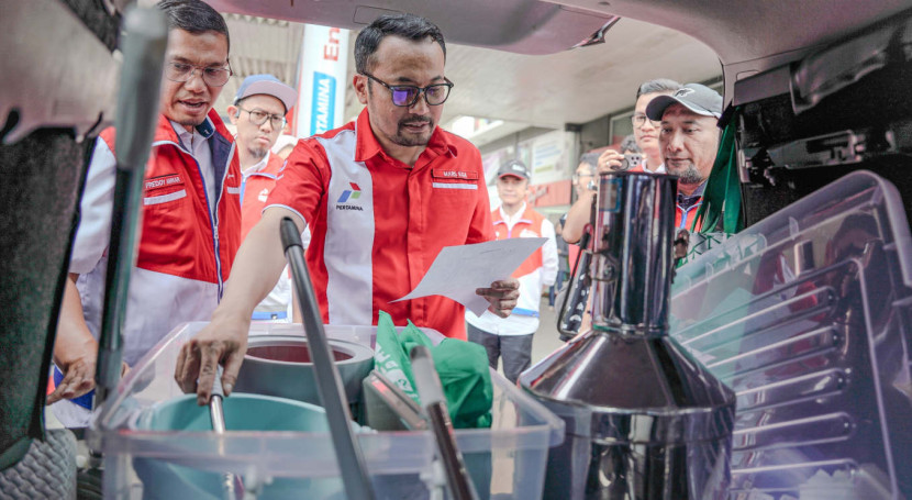 Direktur Utama Pertamina Patra Niaga Mars Ega Legowo Putra menjelaskan, Serv-Q ini akan aktif melakukan inspeksi dan memastikan kualitas, kuantitas dan standard layanan dari mulai toilet, musala, dan kebersihan SPBU berjalan dengan baik. (Foto: Dok RUZKA INDONESIA)
