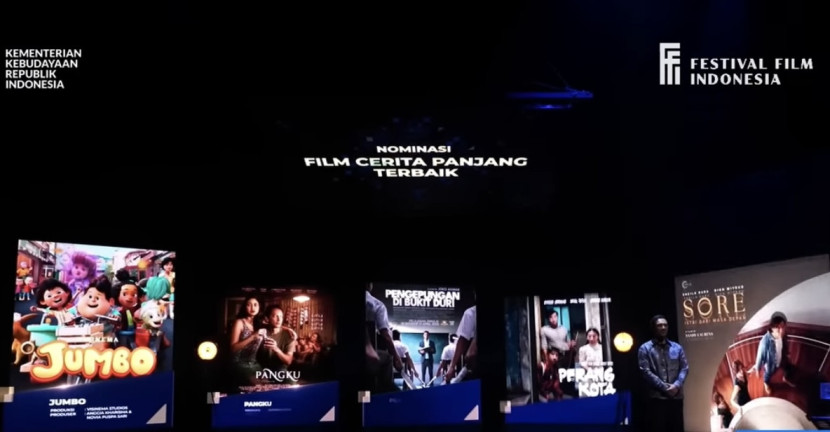 Pengumuman nominasi Festival Film Indonesia 2025. (Youtube FFI)