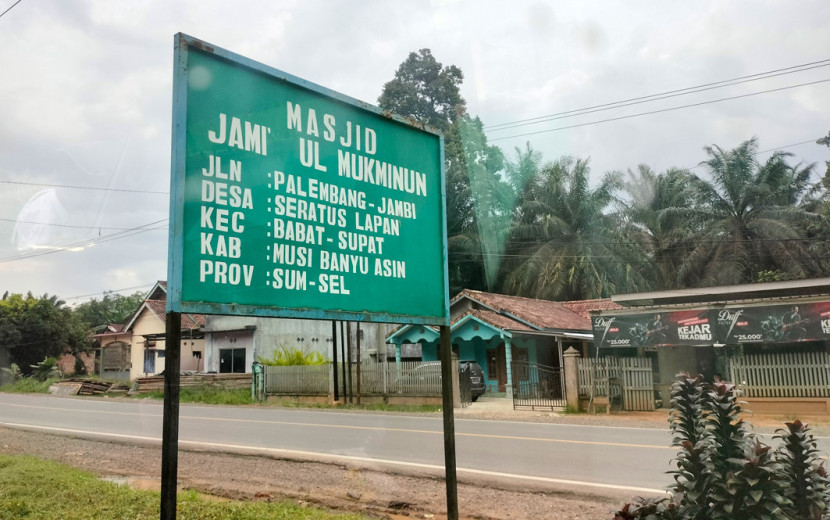 Desa Seratus Lapan di Kabupaten Musi Banyuasin (FOTO: Maspril Aries)