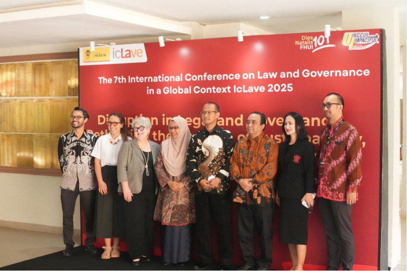 FH UI membuka The 7th International Conference on Law and Governance in a Global Context (icLave) 2025 pada di Kampus FH UI pada Rabu (15/10/2025).