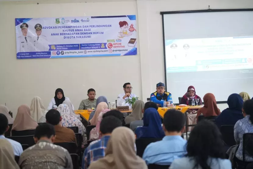 Advokasi pendampingan dan perlindungan anak berhadapan dengan hukum di Kota Sukabumi pada Selasa (21/10/2025).