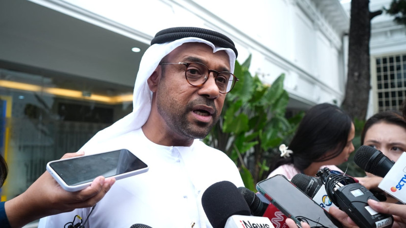 Dubes UEA untuk Indonesia Abdulla Salem Al-Dhaheri di Istana Kepresidenan Jakarta, Selasa (21/10/2025). Sumber: BPMI Setpres