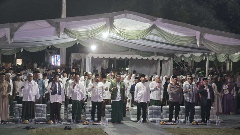 Kegiatan istighosah dan doa bersama memperingati Hari Santri Nasional 2025. Foto: Diskominfo Kota Cilegon