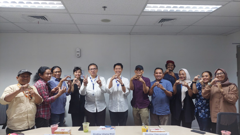 RSUI menggelar diskusi dengan awak media Persatuan Wartawan Indonesia (PWI) Kota Depok. (Foto: Dok RUZKA INDONESIA)